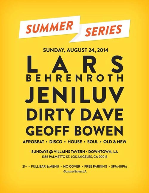 Lars Behrenroth at Summer Series in Los Angeles